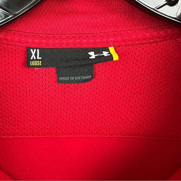 Under Armour Full Zip Red Knit Jacket - Picture 6 of 8